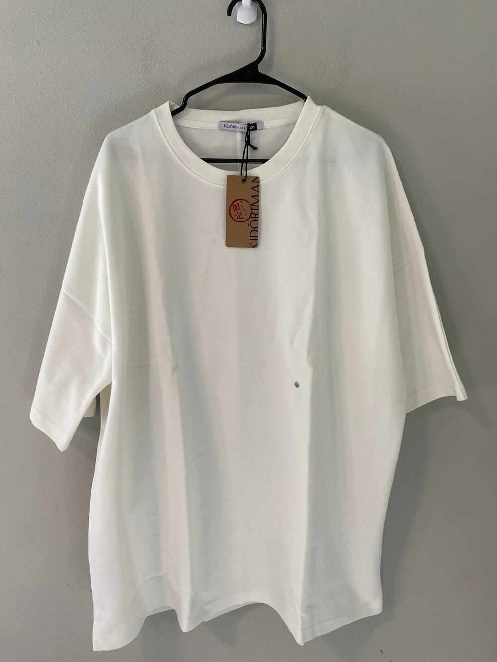 New Kidoriman Japanese Streetwear Crew Neck T-Shirt White Men’s XL